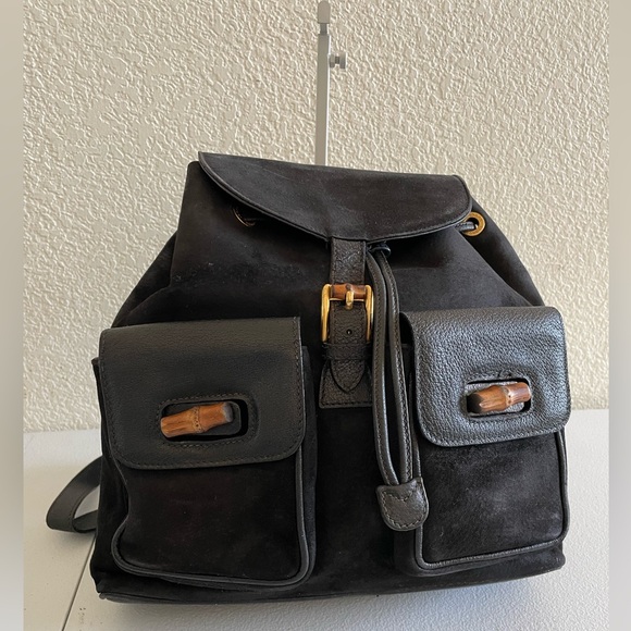Gucci vintage Bamboo backpack - Picture 1 of 13